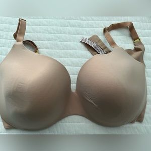 Gently worn Victoria’s Secret Incredible Lined Demi Underwire Bra 36DDD, Nude.